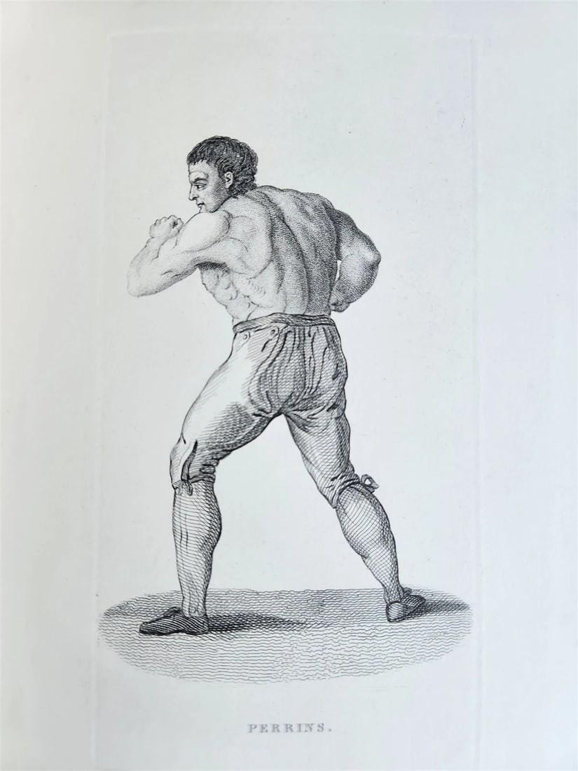 1820s BOXING PUGILISTS ILLUSTRATED w/ 62 PLATES antique - 10