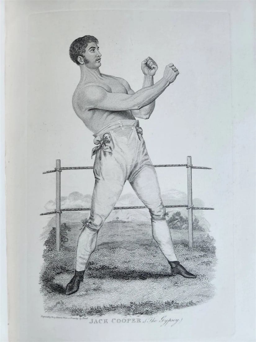 1820s BOXING PUGILISTS ILLUSTRATED w/ 62 PLATES antique - 15