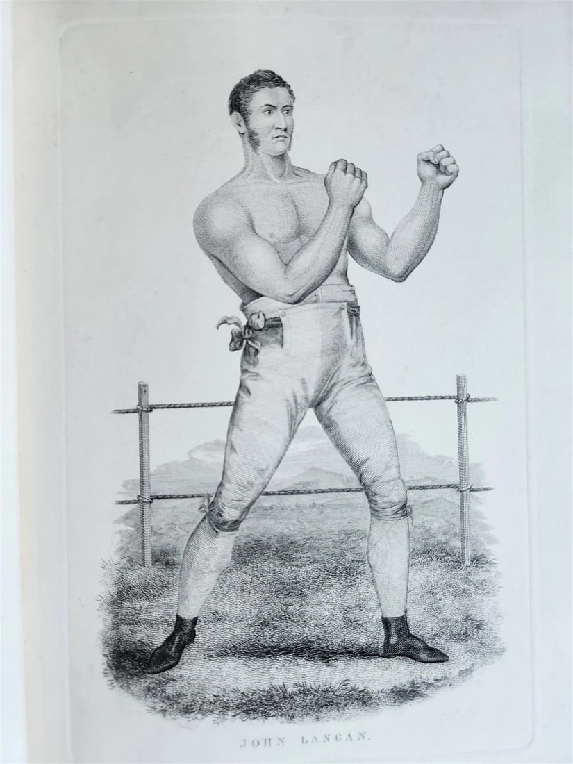 1820s BOXING PUGILISTS ILLUSTRATED w/ 62 PLATES antique - 18