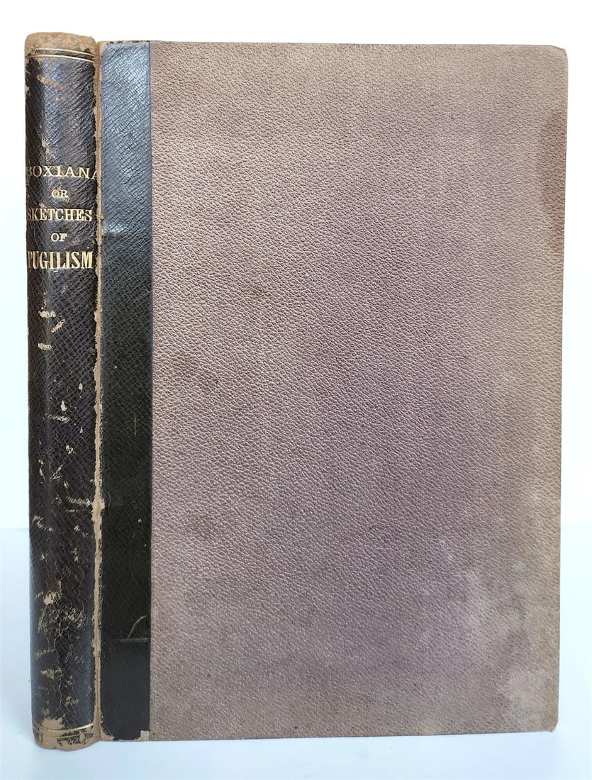 1820s BOXING PUGILISTS ILLUSTRATED w/ 62 PLATES antique - 2