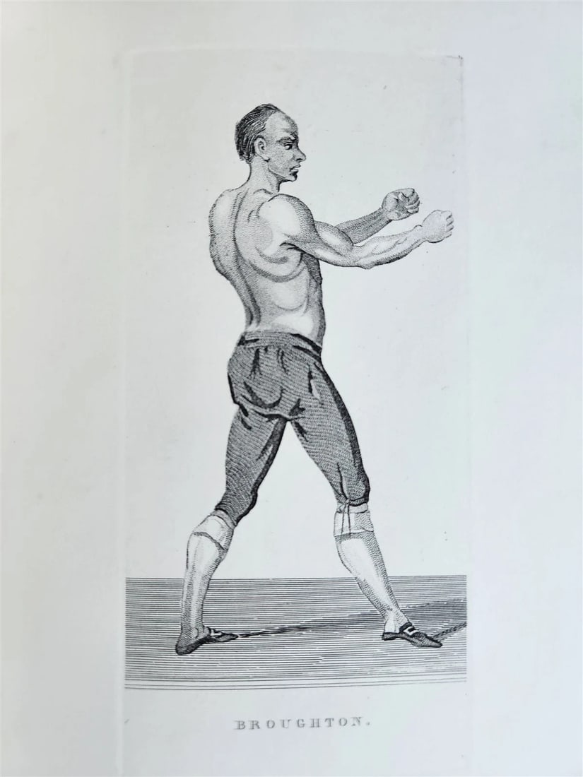 1820s BOXING PUGILISTS ILLUSTRATED w/ 62 PLATES antique - 8