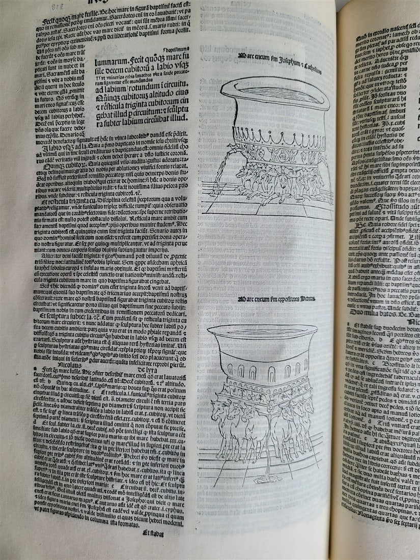 1495 INCUNABULA BIBLE 3 FOLIO VOLUMES COMPLETE antique ILLUSTRATED BIBLIA LATINA - 10