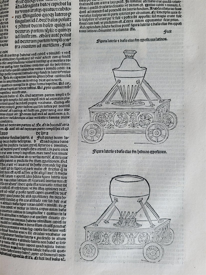 1495 INCUNABULA BIBLE 3 FOLIO VOLUMES COMPLETE antique ILLUSTRATED BIBLIA LATINA - 11
