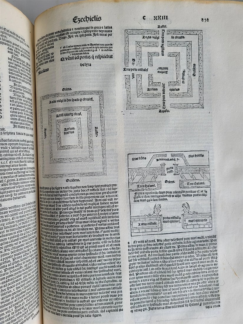 1495 INCUNABULA BIBLE 3 FOLIO VOLUMES COMPLETE antique ILLUSTRATED BIBLIA LATINA - 15