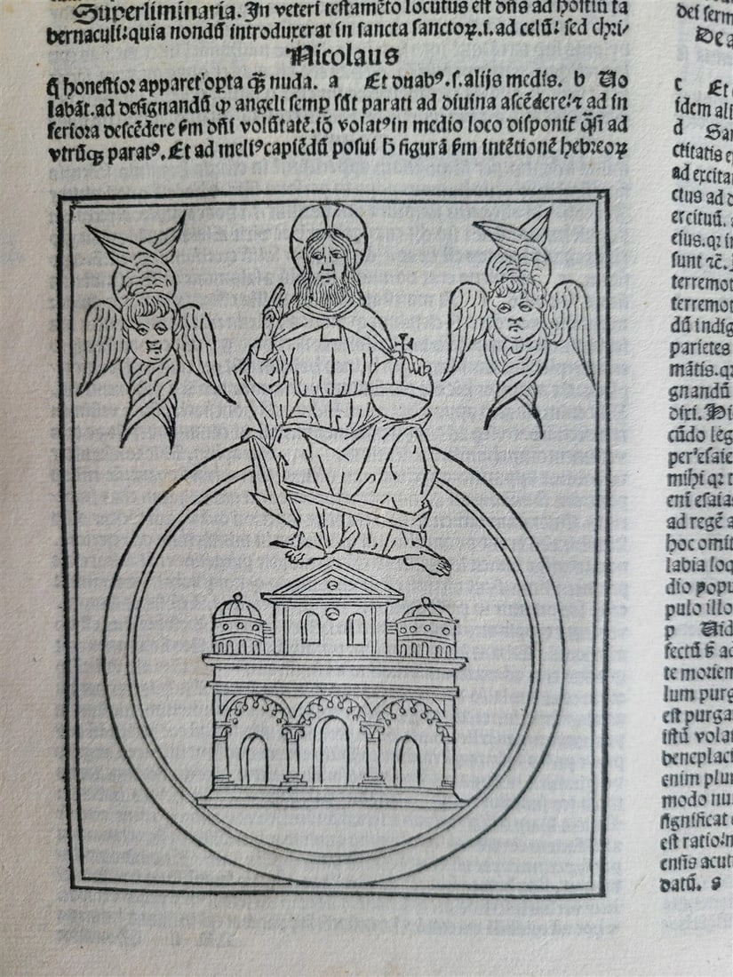 1495 INCUNABULA BIBLE 3 FOLIO VOLUMES COMPLETE antique ILLUSTRATED BIBLIA LATINA - 16