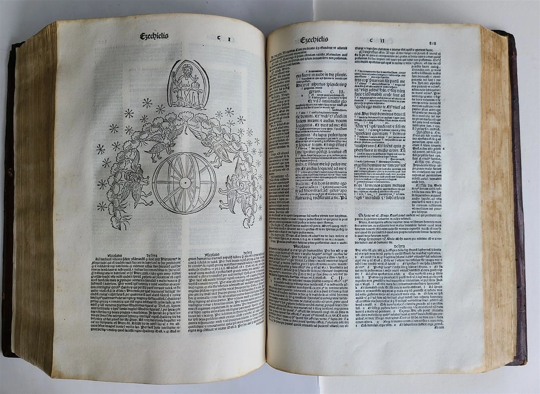 1495 INCUNABULA BIBLE 3 FOLIO VOLUMES COMPLETE antique ILLUSTRATED BIBLIA LATINA - 17