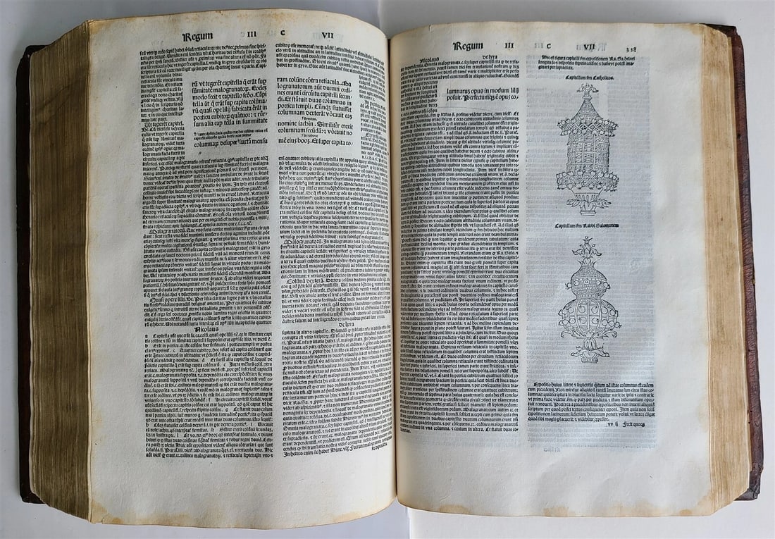 1495 INCUNABULA BIBLE 3 FOLIO VOLUMES COMPLETE antique ILLUSTRATED BIBLIA LATINA - 9