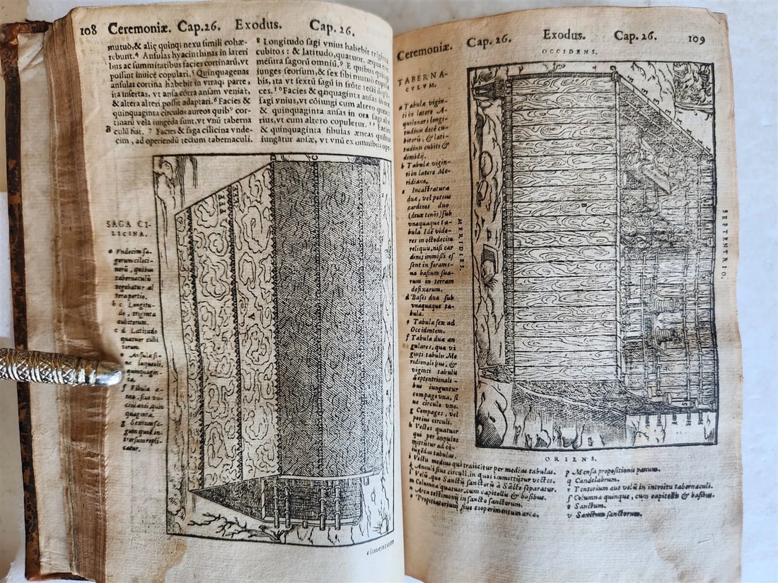 1573 BIBLE in LATIN antique FULLY ILLUSTRATED Old & New Testament - 10