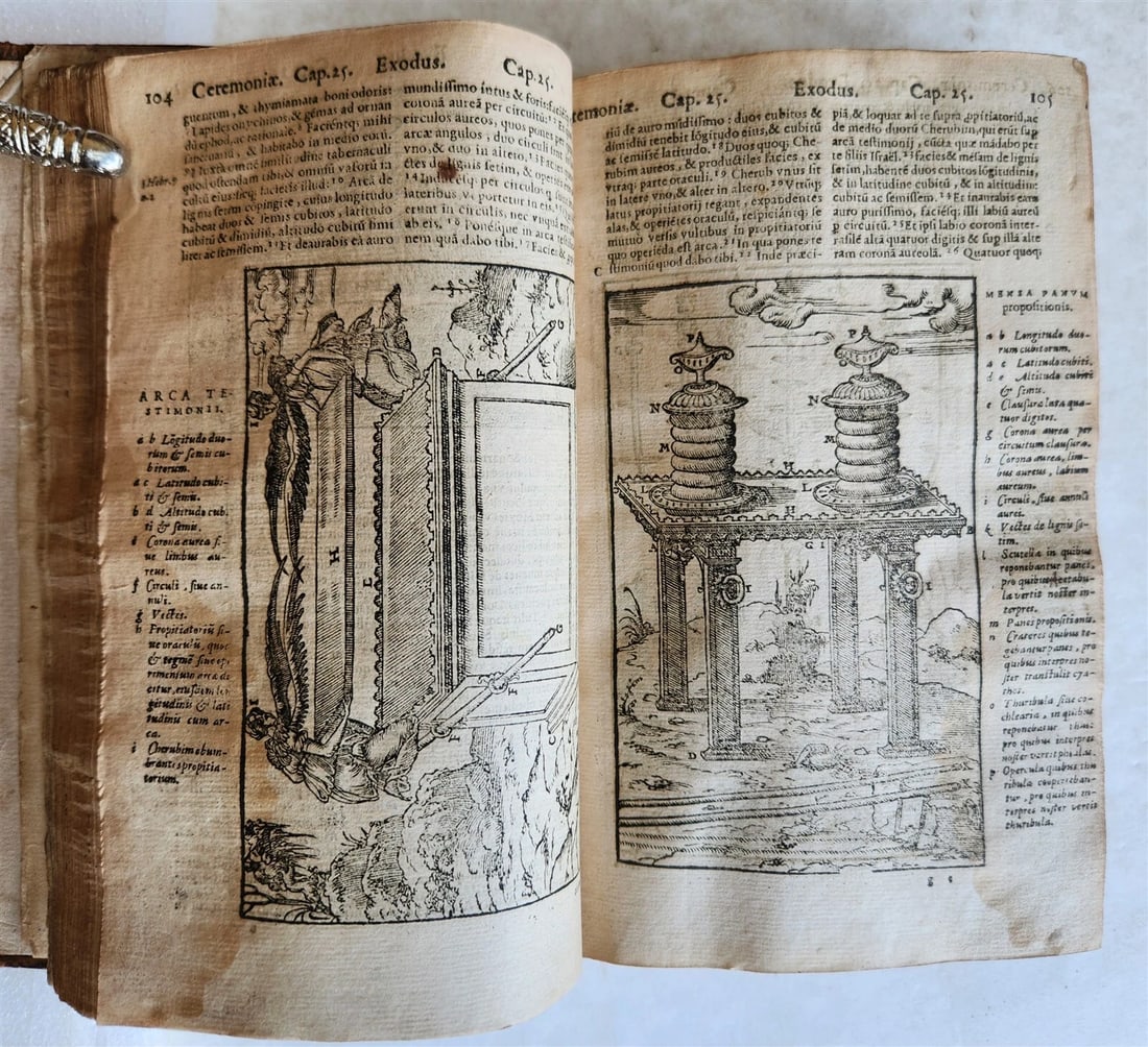 1573 BIBLE in LATIN antique FULLY ILLUSTRATED Old & New Testament - 12