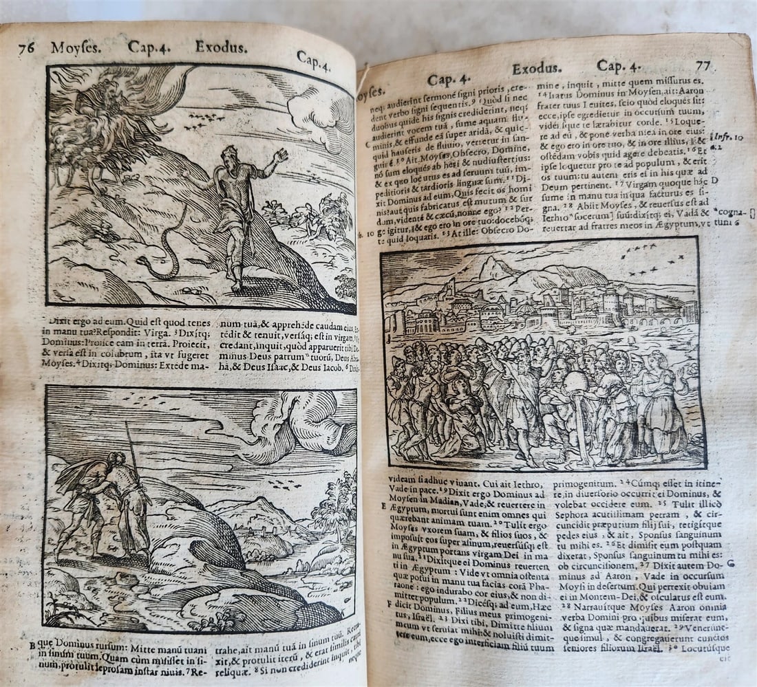 1573 BIBLE in LATIN antique FULLY ILLUSTRATED Old & New Testament - 17