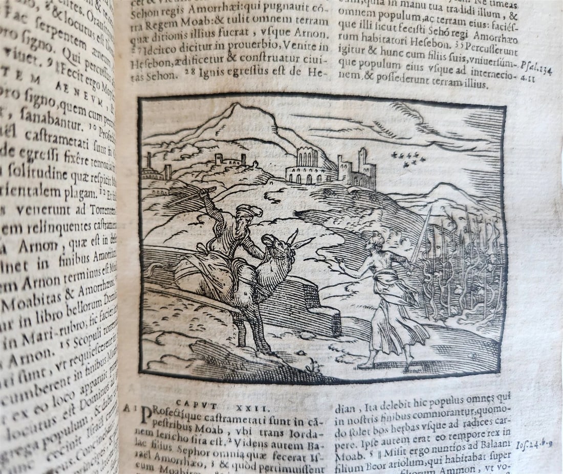1573 BIBLE in LATIN antique FULLY ILLUSTRATED Old & New Testament - 5