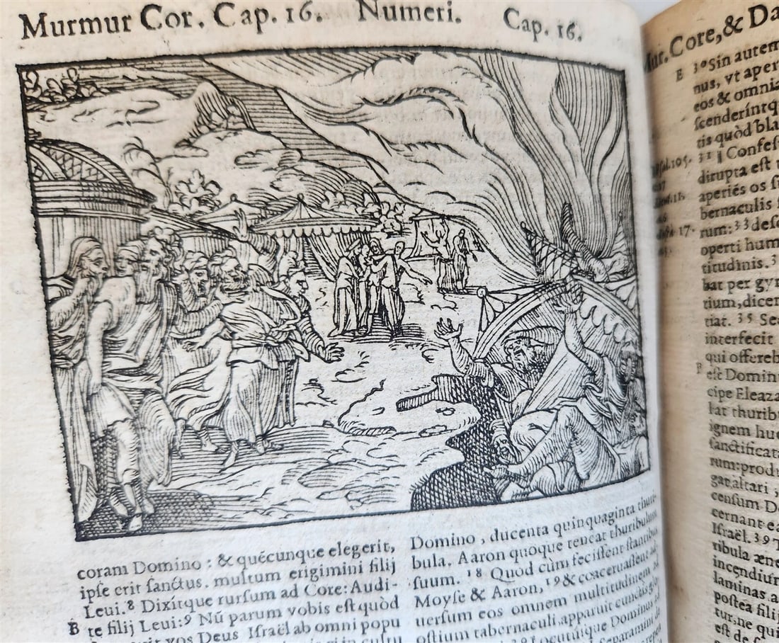 1573 BIBLE in LATIN antique FULLY ILLUSTRATED Old & New Testament - 6