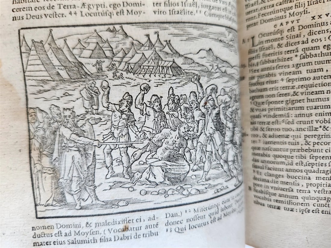 1573 BIBLE in LATIN antique FULLY ILLUSTRATED Old & New Testament - 7