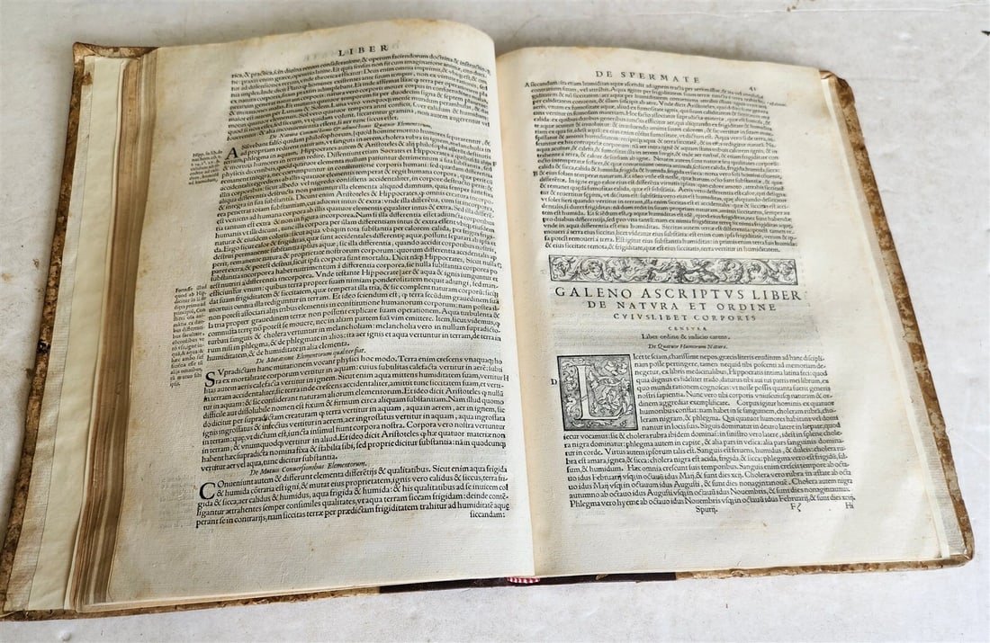 1565 RENAISSANCE EDITION OF GALEN antique FOLIO 16th century FAMOUS MEDICAL WORK - 10