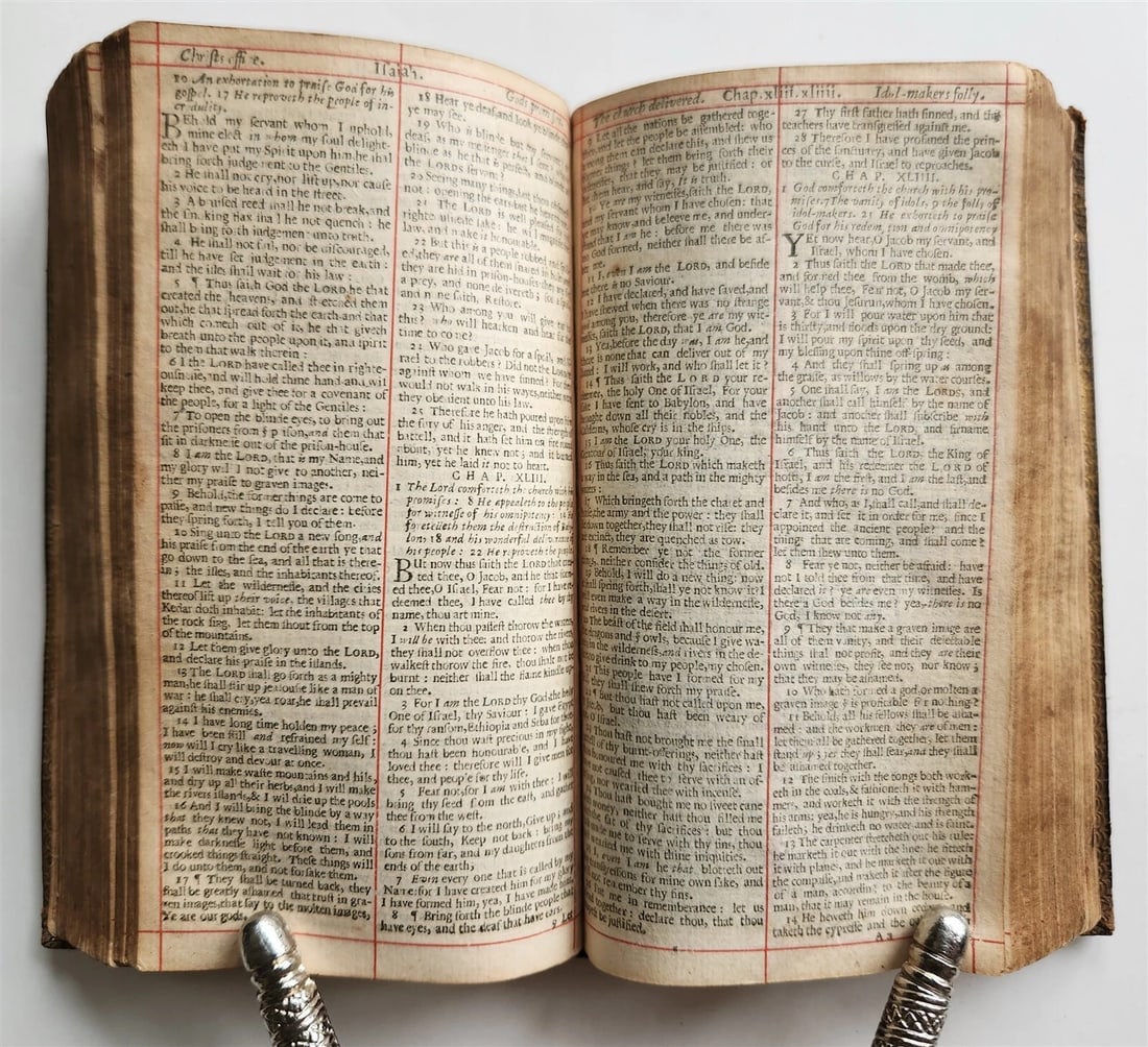 1653 BIBLE in ENGLISH King James antique ORIGINAL BINDING - 10