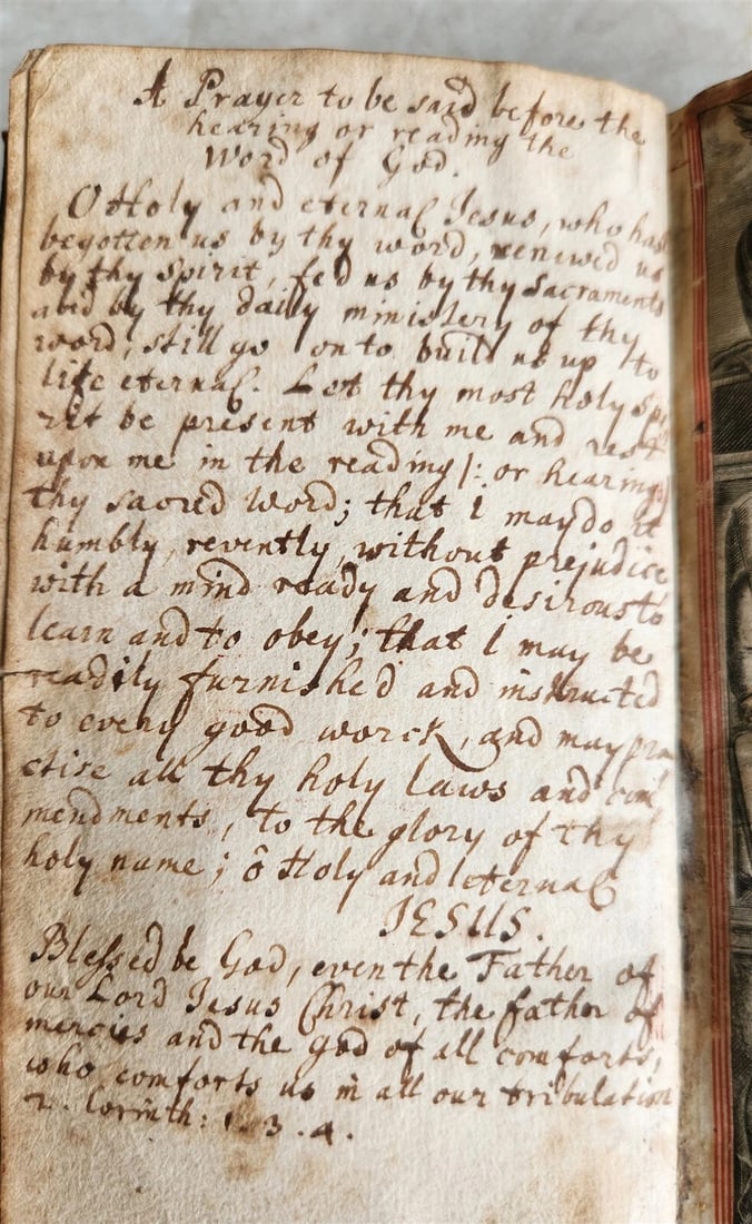 1653 BIBLE in ENGLISH King James antique ORIGINAL BINDING - 6