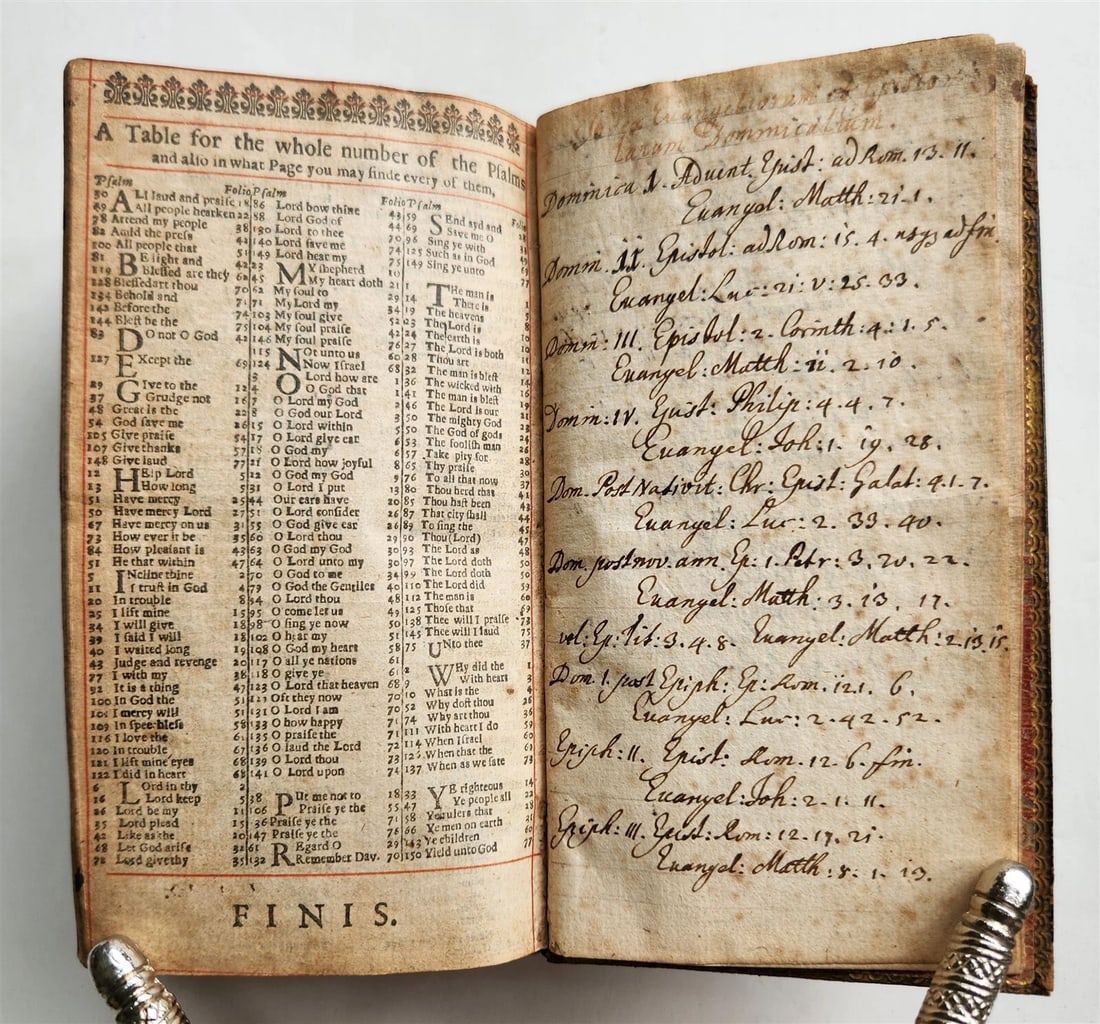 1653 BIBLE in ENGLISH King James antique ORIGINAL BINDING - 9