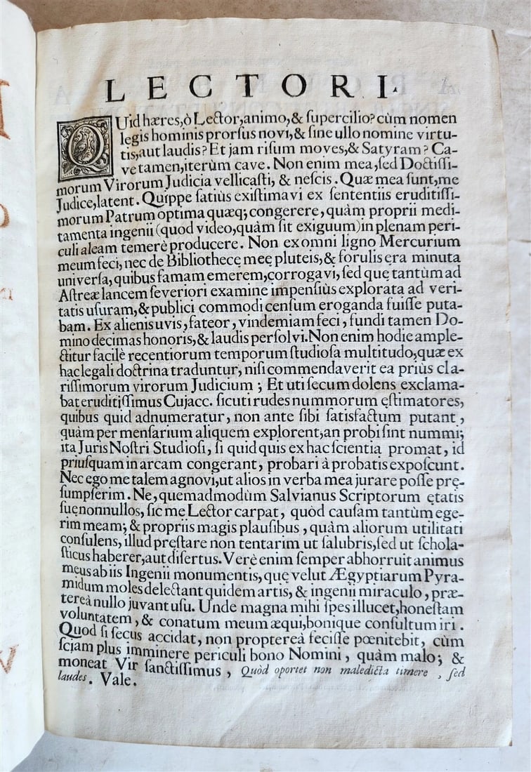 1708 LAW BOOK Consultationum sive rerum judicatarum antique VELLUM BOUND FOLIO - 5