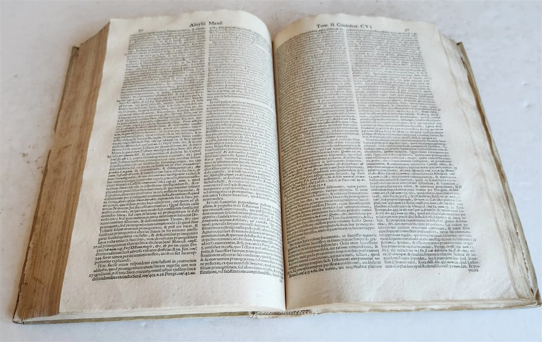 1708 LAW BOOK Consultationum sive rerum judicatarum antique VELLUM BOUND FOLIO - 7