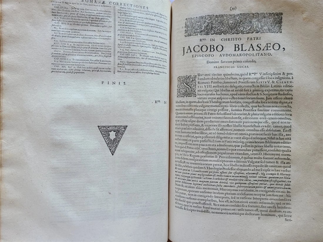 1657 BIBLE in HEBREW & GREEK antique MASSIVE FOLIO PIGSKIN OLD & NEW TESTAMENT - 17