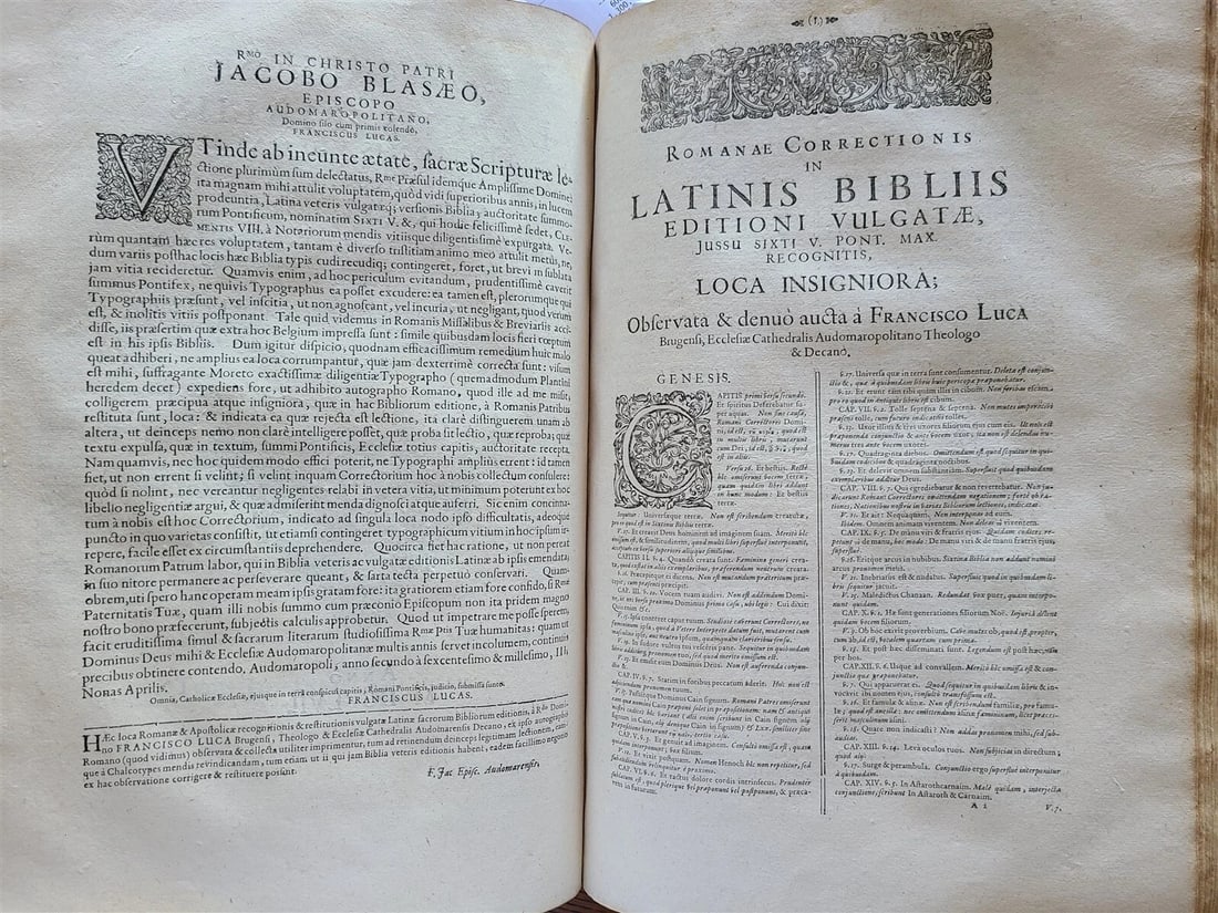 1657 BIBLE in HEBREW & GREEK antique MASSIVE FOLIO PIGSKIN OLD & NEW TESTAMENT - 18