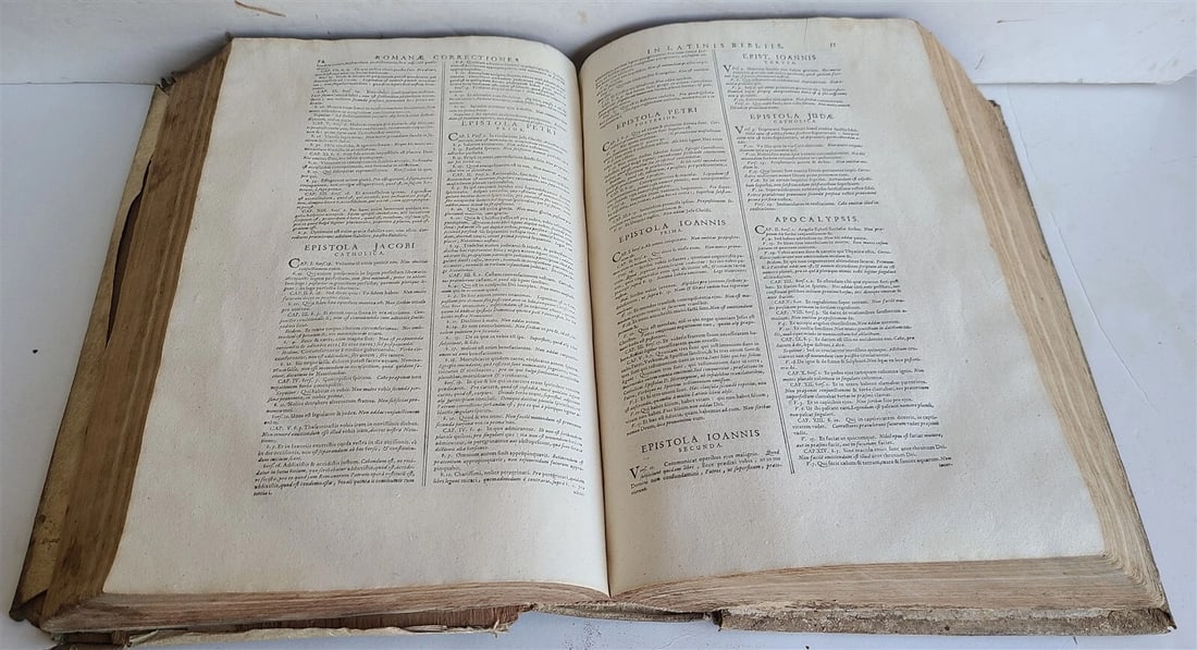 1657 BIBLE in HEBREW & GREEK antique MASSIVE FOLIO PIGSKIN OLD & NEW TESTAMENT - 7