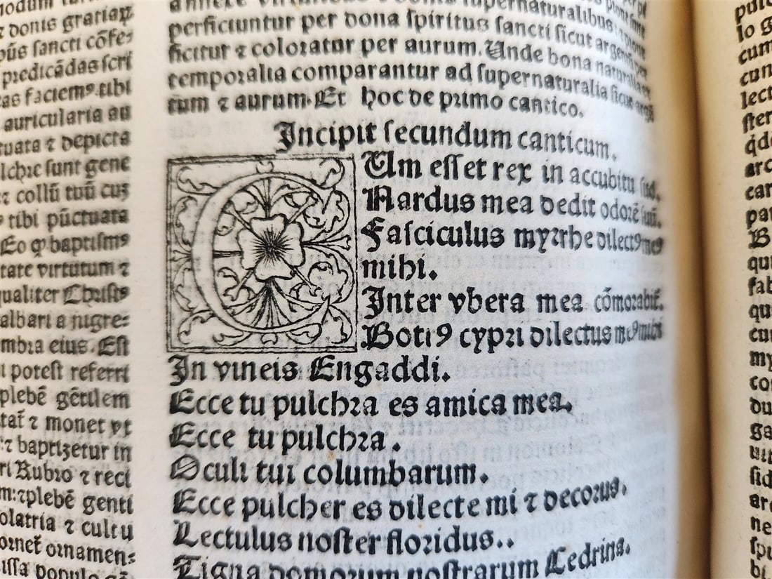 1533 POST-INCUNABULA EXPLANATION of PSALMS by Perez de Valentia antique FOLIO - 9
