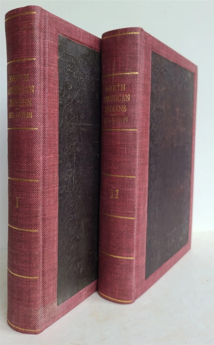 1844 LETTERS & NOTES on NORTH AMERICAN INDIANS CATLIN antique 2 VOLS illustrated (1 of 20)