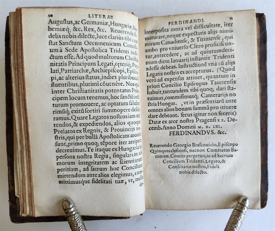 1565 Ex actis concilii Tridentini by Gerwin CALENIUS antique COUNCIL of TRENT - 7