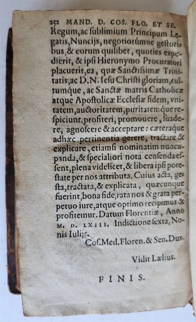 1565 Ex actis concilii Tridentini by Gerwin CALENIUS antique COUNCIL of TRENT - 8