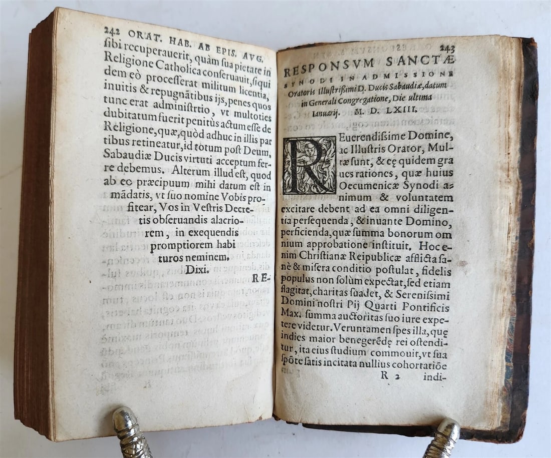 1565 Ex actis concilii Tridentini by Gerwin CALENIUS antique COUNCIL of TRENT - 9