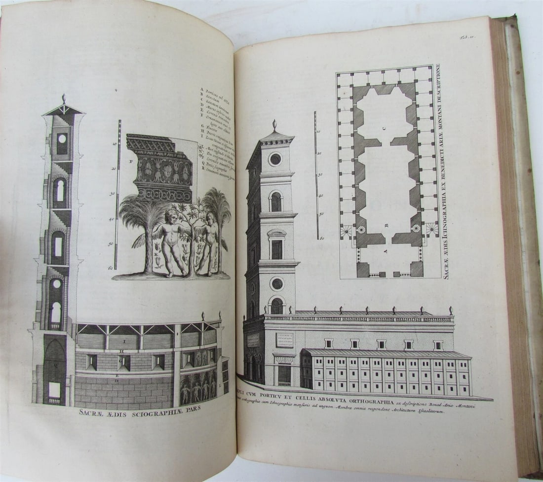 1698 ILLUSTRATED VELLUM BOUND HAND TOOLED MASSIVE FOLIO CRITICI SACRI ANTIQUE v6 - 10