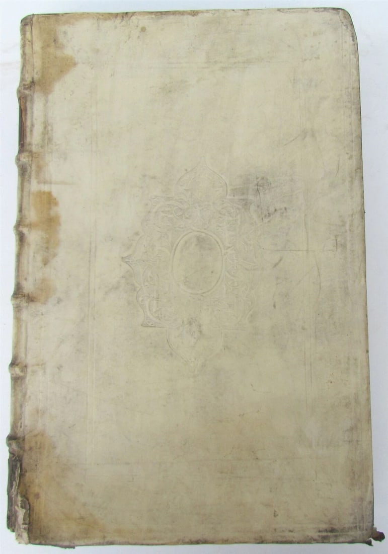 1698 ILLUSTRATED VELLUM BOUND HAND TOOLED MASSIVE FOLIO CRITICI SACRI ANTIQUE v6 - 2