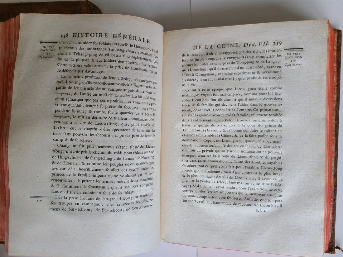 1777 GENERAL HISTORY of CHINA by Moyriac de Mailla 3 VOLUMES antique in FRENCH - 8