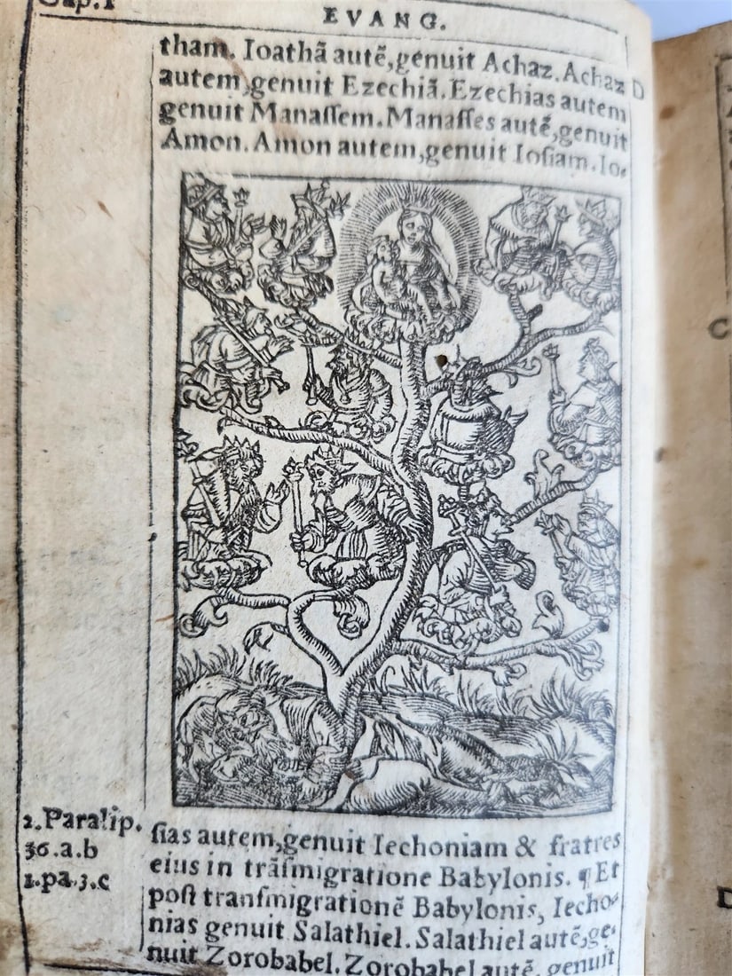 1542 BIBLE in LATIN ILLUSTRATED by Sebald Beham antique RARE POCKET SIZE BIBLIA - 3