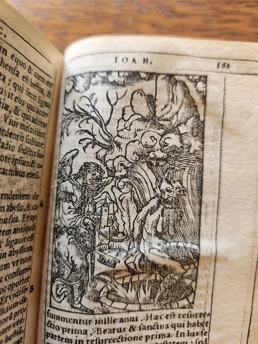1542 BIBLE in LATIN ILLUSTRATED by Sebald Beham antique RARE POCKET SIZE BIBLIA - 4