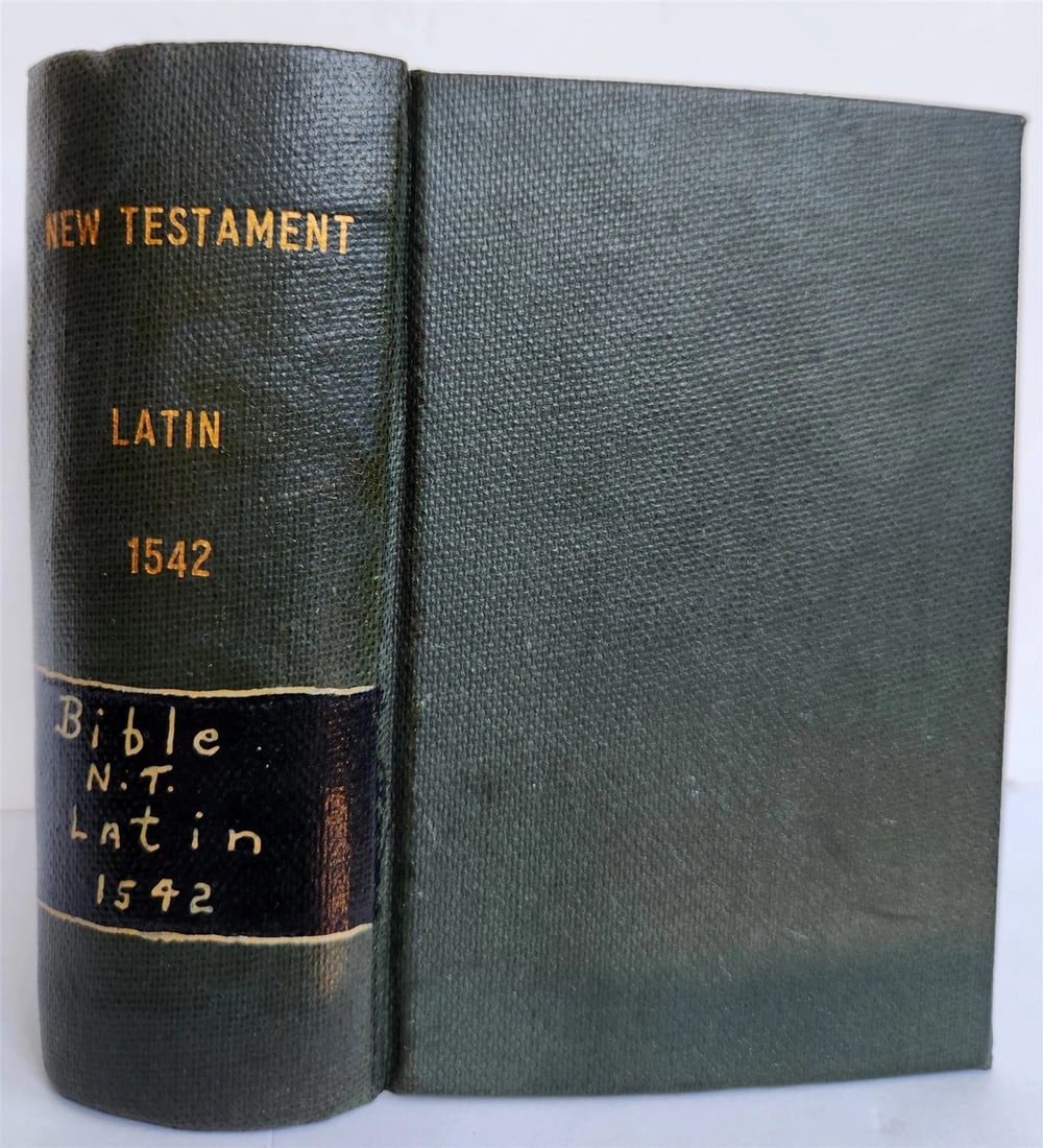 1542 BIBLE in LATIN ILLUSTRATED by Sebald Beham antique RARE POCKET SIZE BIBLIA - 9