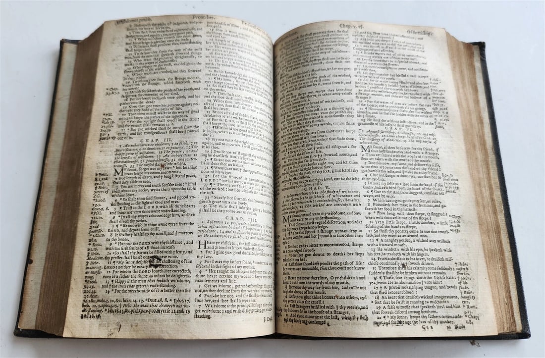 1632 BIBLE in ENGLISH antique Old & New Testament LONDON - ROBERT BARKER - 7