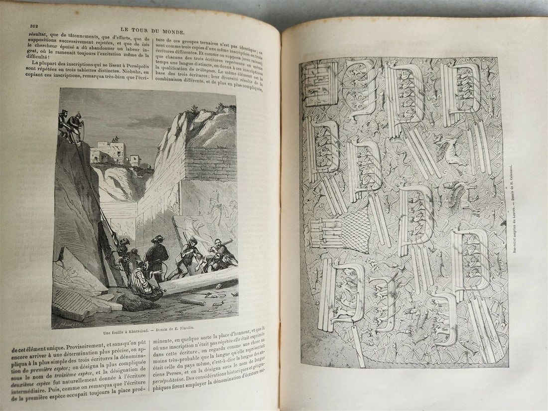 1863 HISTORY VOYAGES ILLUSTRATED antique CENTRAL ASIA SYRIA AFRICA ASSYRIA WIEN - 8