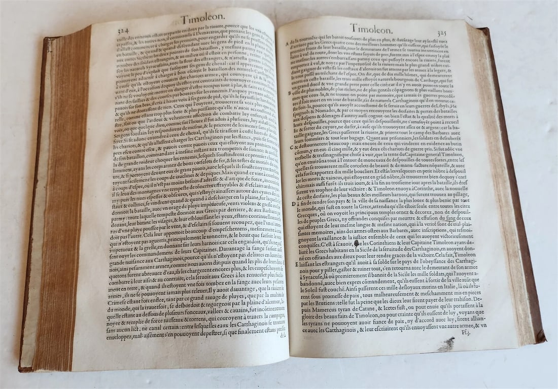 1575 PLUTARCHUS LIVES of ILLUSTRIOUS GREEKS & ROMANS 2 VOLS antique ILLUSTRATED - 11