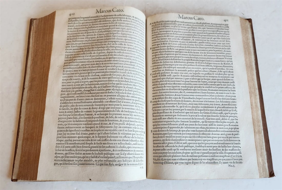 1575 PLUTARCHUS LIVES of ILLUSTRIOUS GREEKS & ROMANS 2 VOLS antique ILLUSTRATED - 13