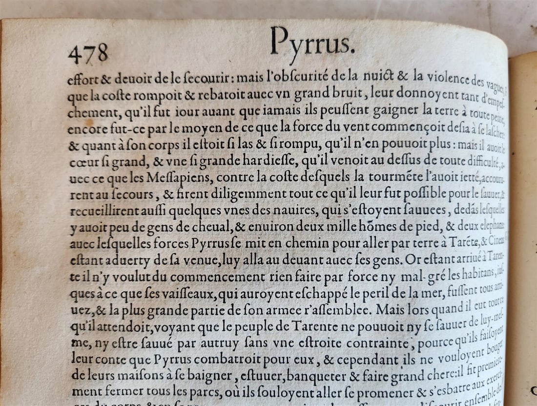 1575 PLUTARCHUS LIVES of ILLUSTRIOUS GREEKS & ROMANS 2 VOLS antique ILLUSTRATED - 16