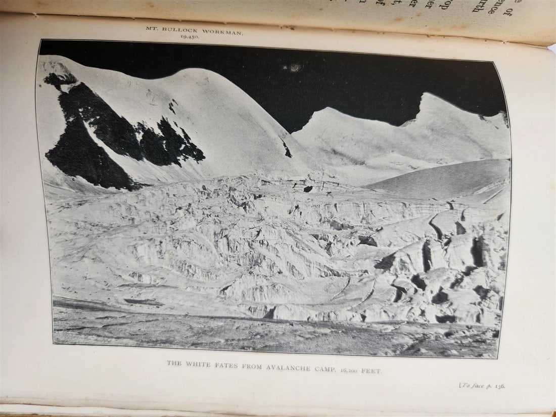 1900 IN ICE WORLD of HIMALAYA antique ILLUSTRATED Ladakh Nubra Sura Baltidstan - 11