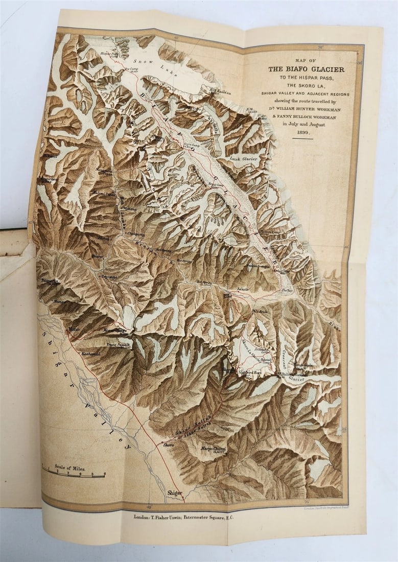 1900 IN ICE WORLD of HIMALAYA antique ILLUSTRATED Ladakh Nubra Sura Baltidstan - 16