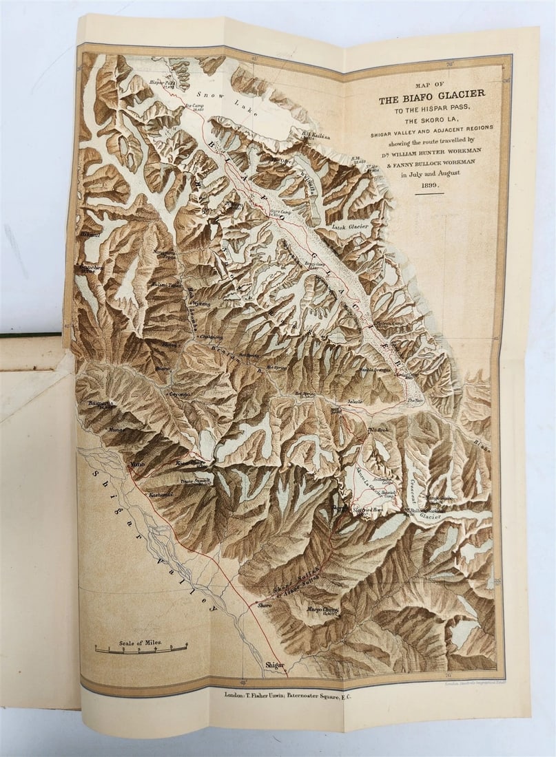 1900 IN ICE WORLD of HIMALAYA antique ILLUSTRATED Ladakh Nubra Sura Baltidstan - 17