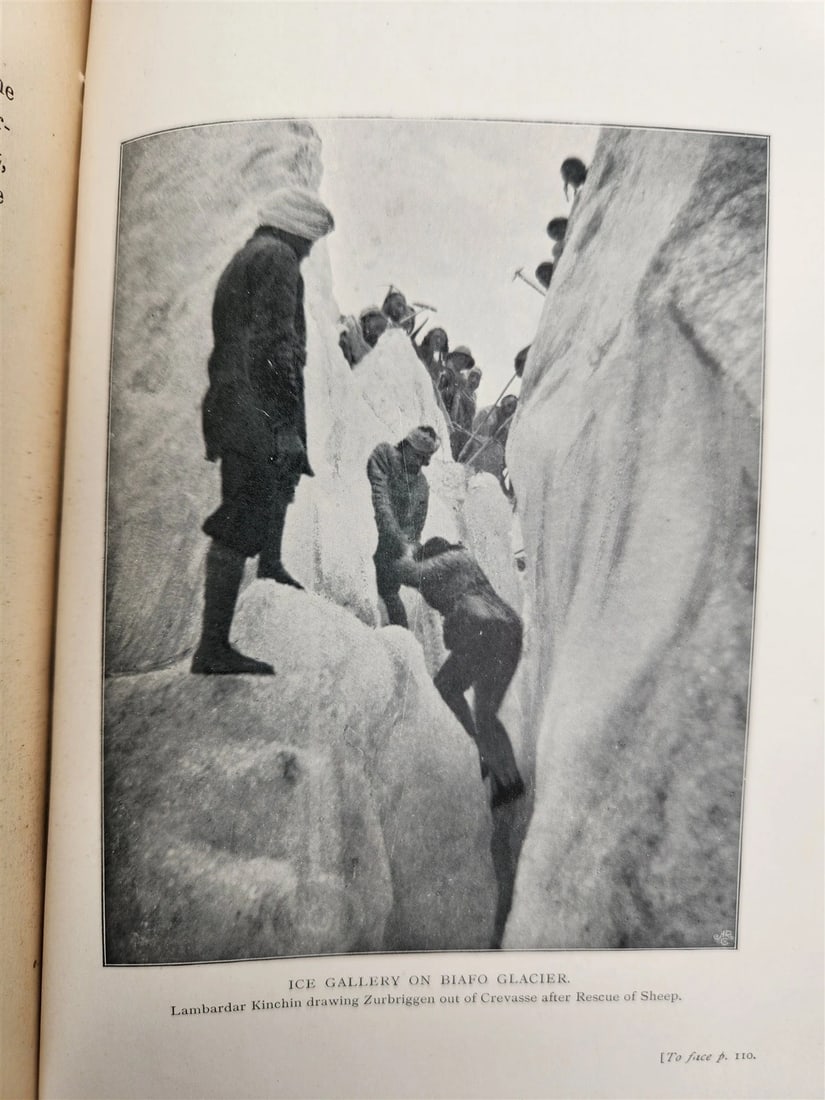 1900 IN ICE WORLD of HIMALAYA antique ILLUSTRATED Ladakh Nubra Sura Baltidstan - 20