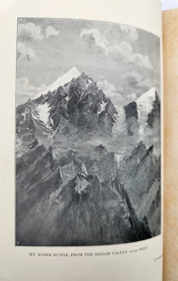 1900 IN ICE WORLD of HIMALAYA antique ILLUSTRATED Ladakh Nubra Sura Baltidstan - 5