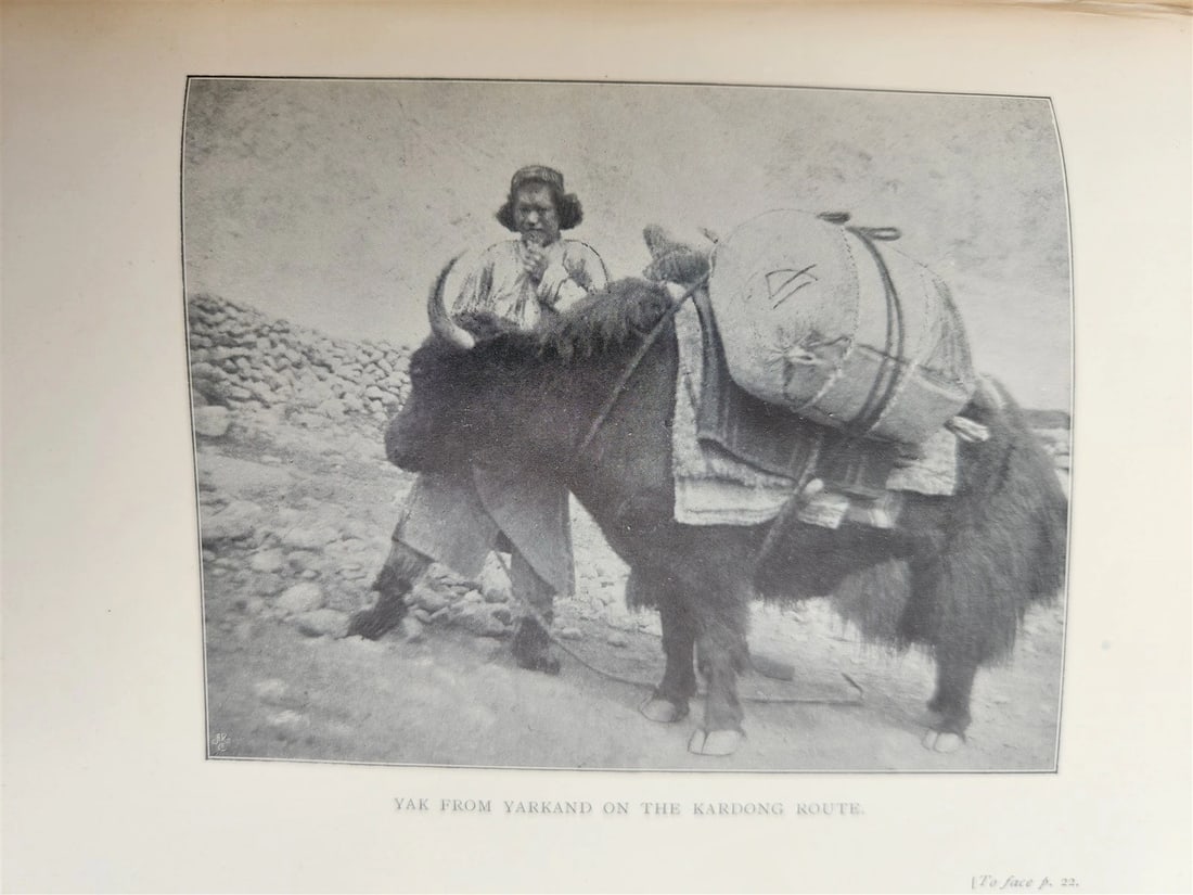 1900 IN ICE WORLD of HIMALAYA antique ILLUSTRATED Ladakh Nubra Sura Baltidstan - 6
