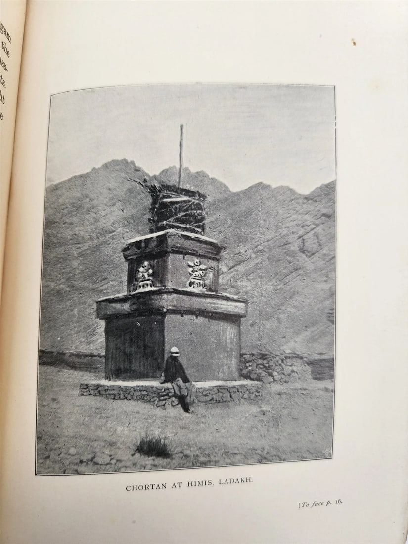 1900 IN ICE WORLD of HIMALAYA antique ILLUSTRATED Ladakh Nubra Sura Baltidstan - 8