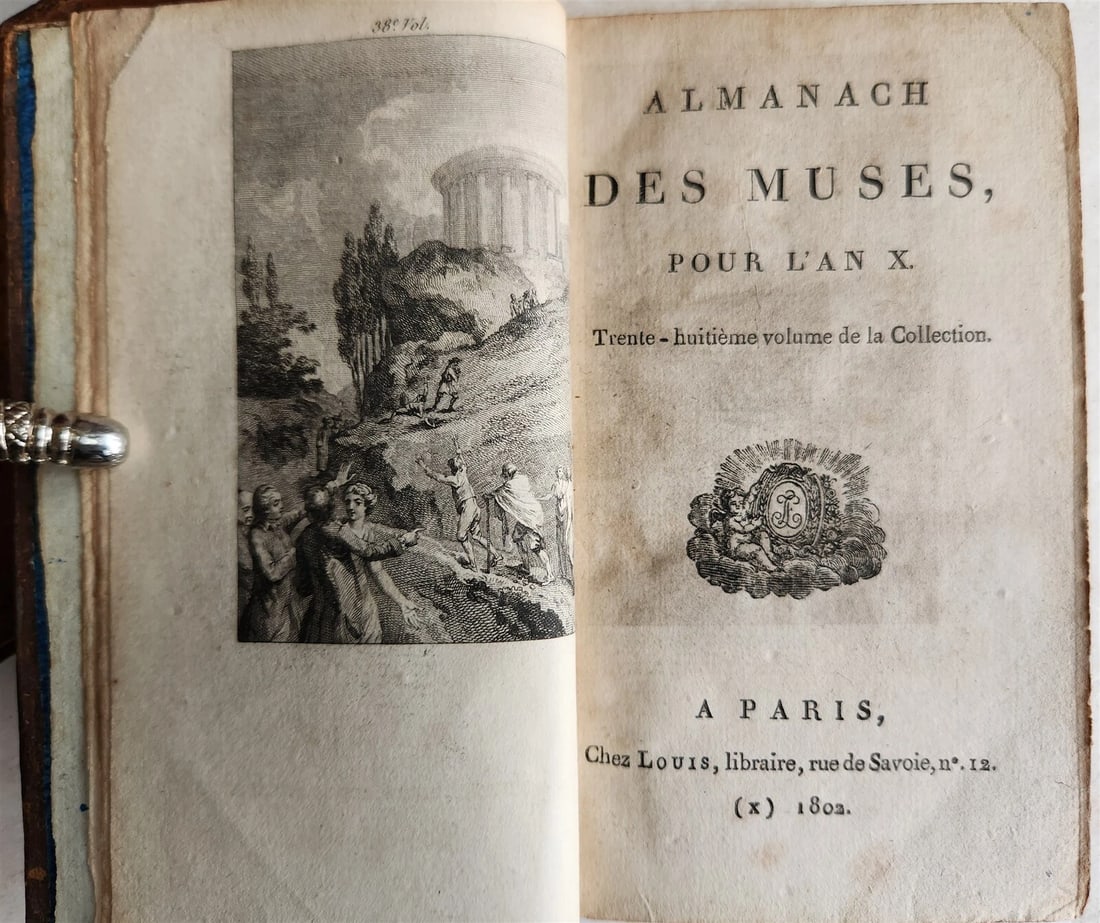 1788-1815 ALMANACH DES MUSES 26 VOLUMES antique POETRY LITERATURE DECORATIVE - 15